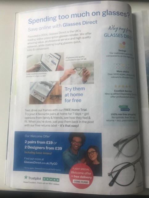 glasses direct-easy-jet-magazine